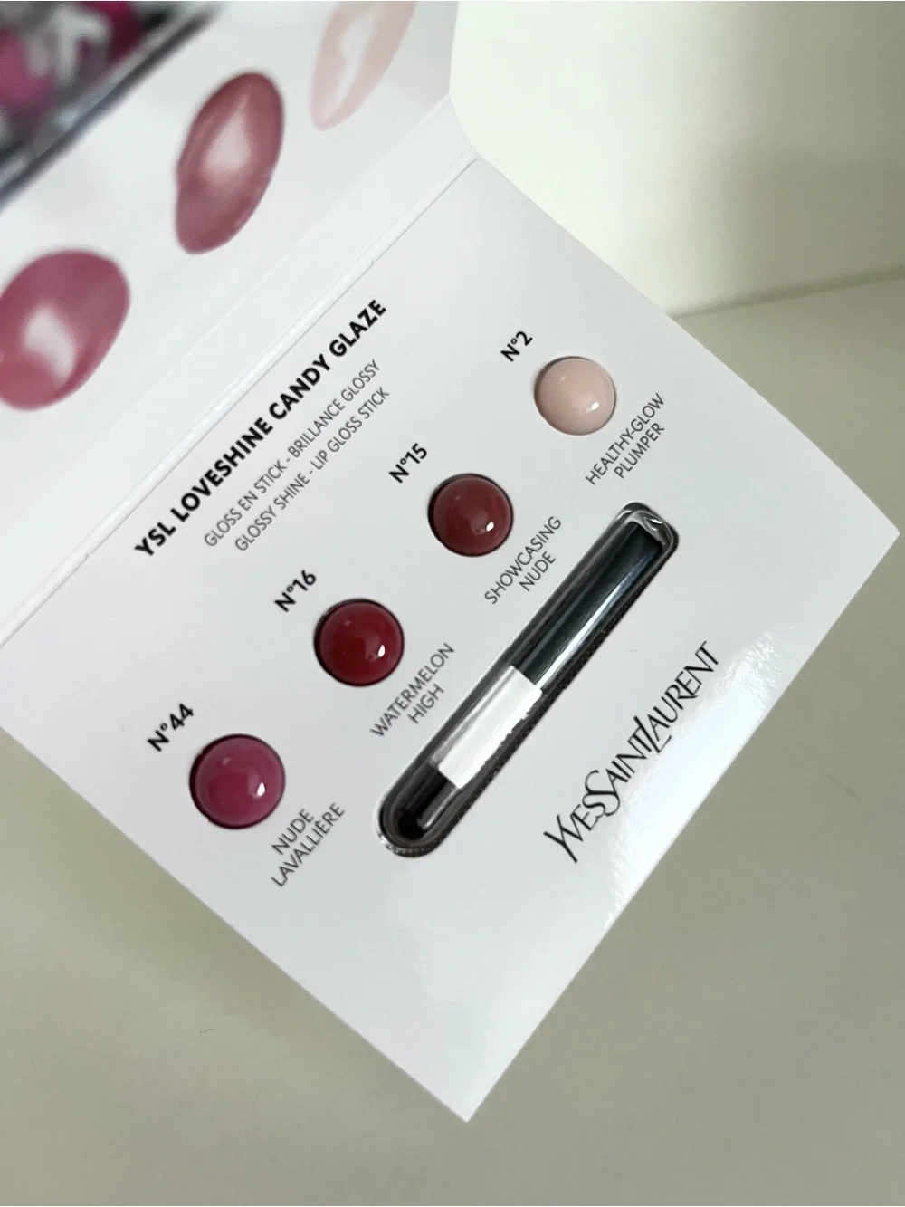 YSL lip kit loveshine candy glaze